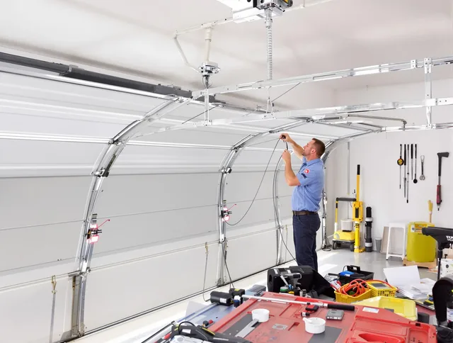 Garage door cable repair service by Wildomar Garage Door Repair in Wildomar