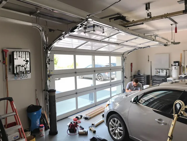 Garage door noise reduction service by Wildomar Garage Door Repair in Wildomar