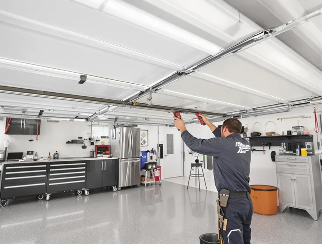 Overhead garage door repair service by Wildomar Garage Door Repair in Wildomar