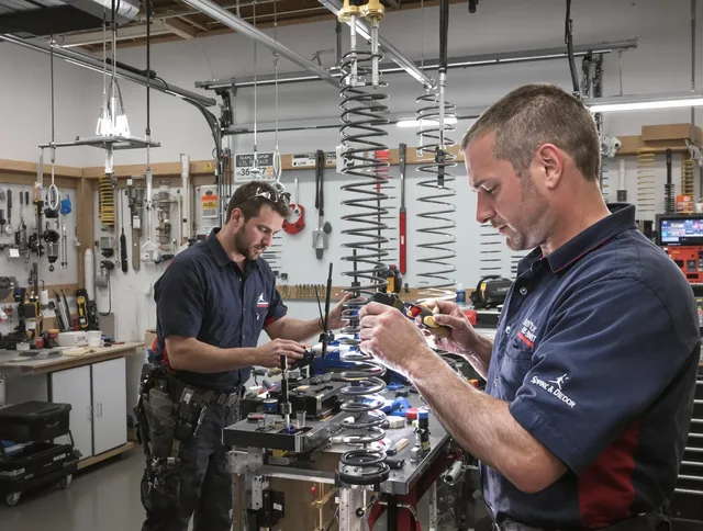 Garage door spring repair service by Wildomar Garage Door Repair in Wildomar